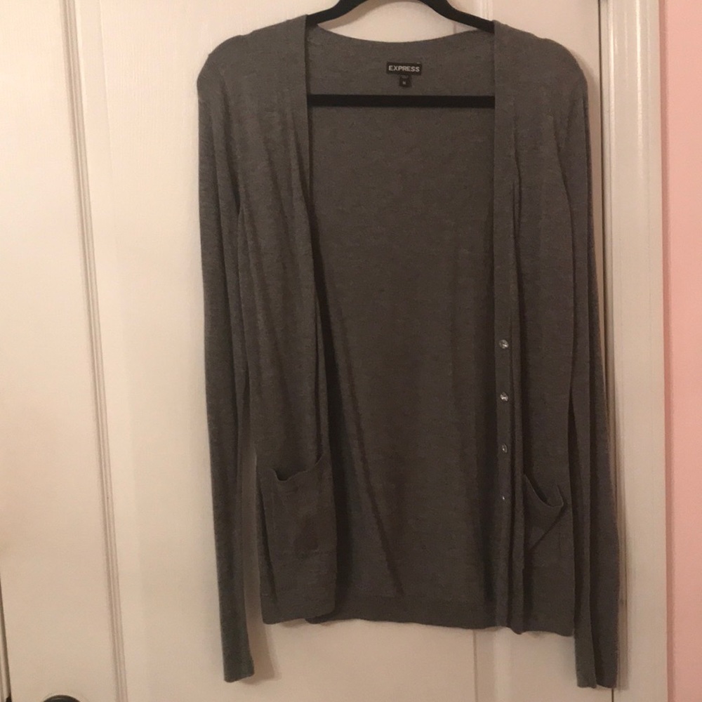 Grey cardigan